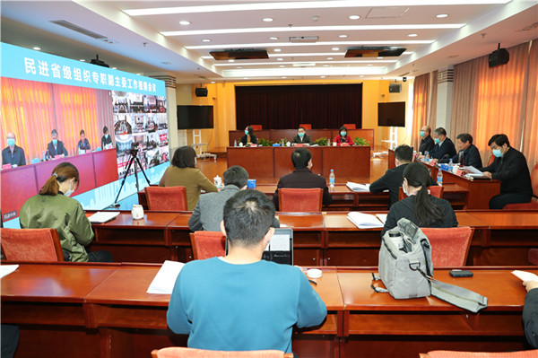 3月25日上午，民进省级组织专职副主委工作视频会议在京召开。.jpg